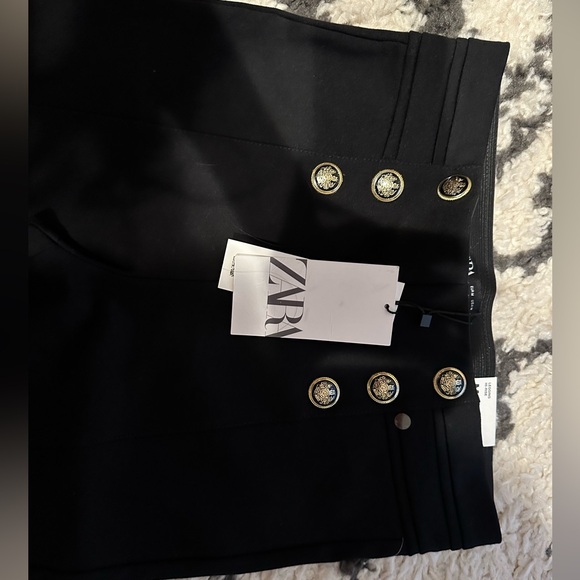 NWT gold button black woman leggings - Picture 12 of 12